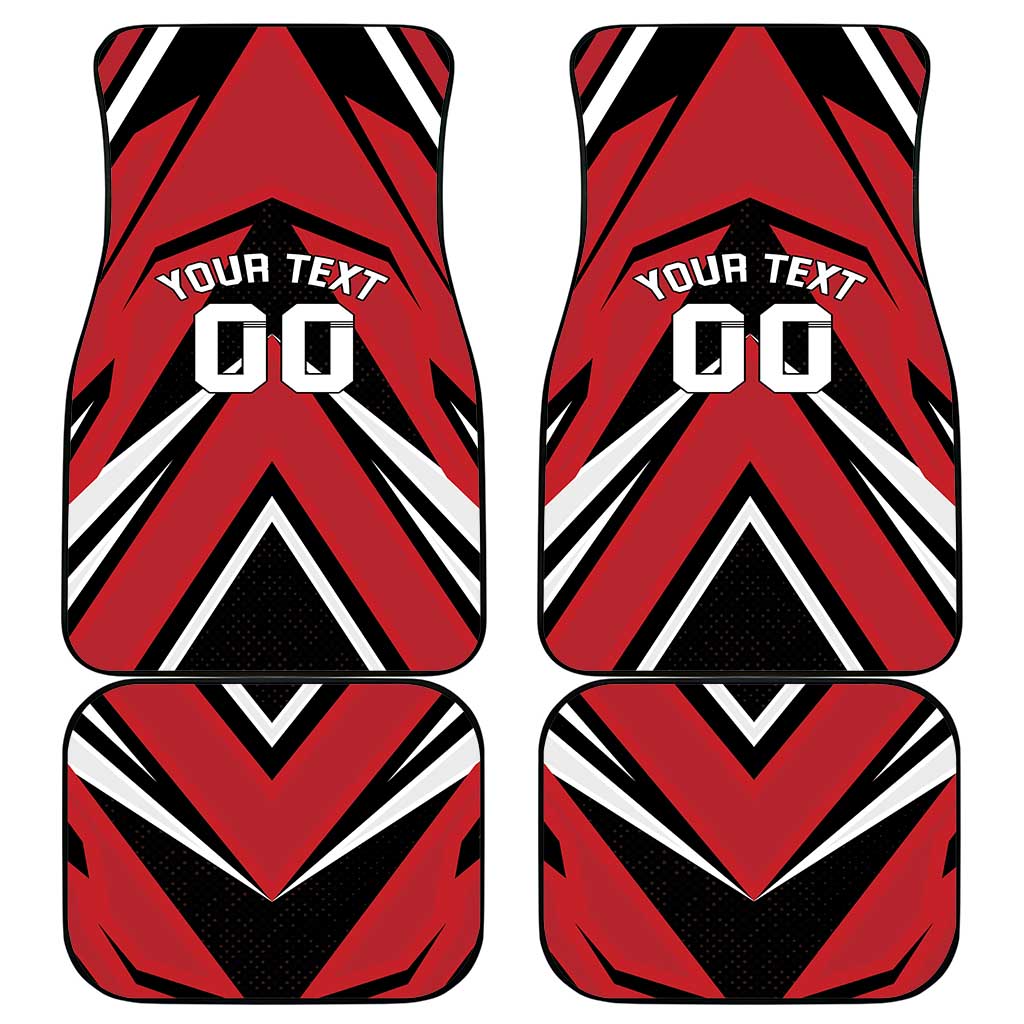 Custom Canada Hockey Car Mats Black Bear Playing Ice Hockey