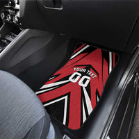 Custom Canada Hockey Car Mats Black Bear Playing Ice Hockey