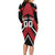 Custom Canada Hockey Family Matching Long Sleeve Bodycon Dress and Hawaiian Shirt Black Bear Playing Ice Hockey