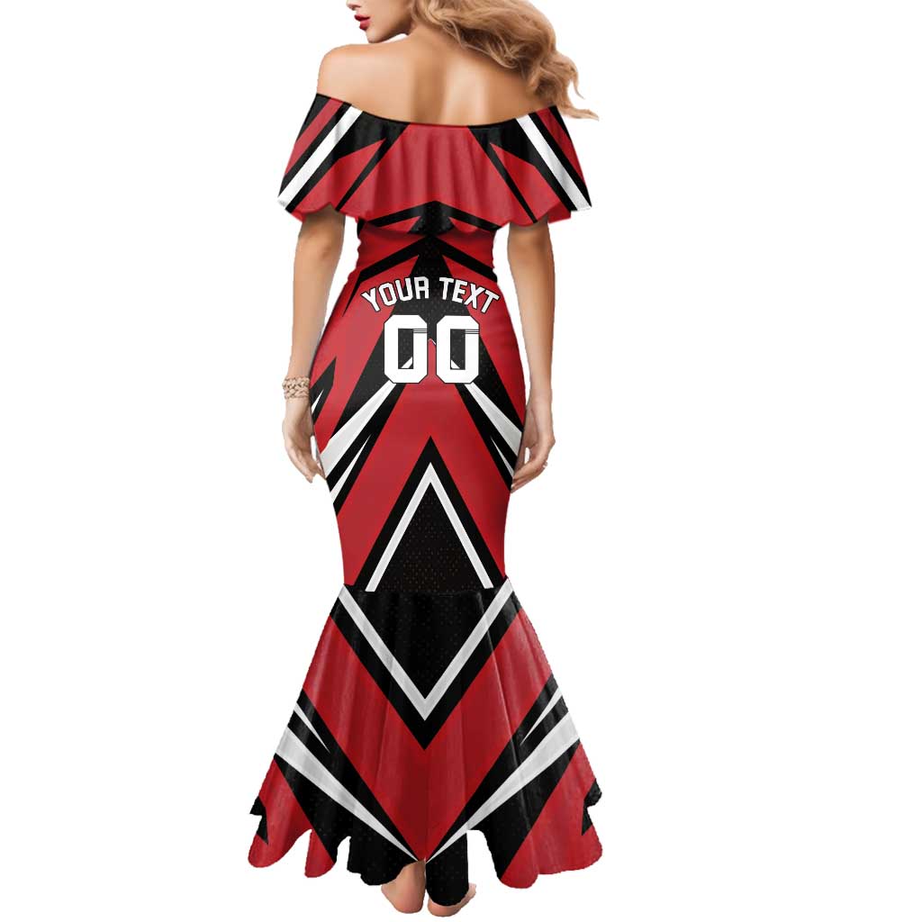 Custom Canada Hockey Family Matching Mermaid Dress and Hawaiian Shirt Black Bear Playing Ice Hockey