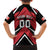 Custom Canada Hockey Family Matching Off The Shoulder Long Sleeve Dress and Hawaiian Shirt Black Bear Playing Ice Hockey