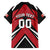 Custom Canada Hockey Family Matching Off The Shoulder Long Sleeve Dress and Hawaiian Shirt Black Bear Playing Ice Hockey