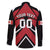 Custom Canada Hockey Family Matching Off The Shoulder Long Sleeve Dress and Hawaiian Shirt Black Bear Playing Ice Hockey