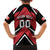 Custom Canada Hockey Family Matching Off Shoulder Short Dress and Hawaiian Shirt Black Bear Playing Ice Hockey