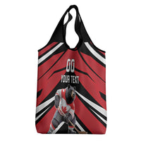 Custom Canada Hockey Grocery Bag Black Bear Playing Ice Hockey