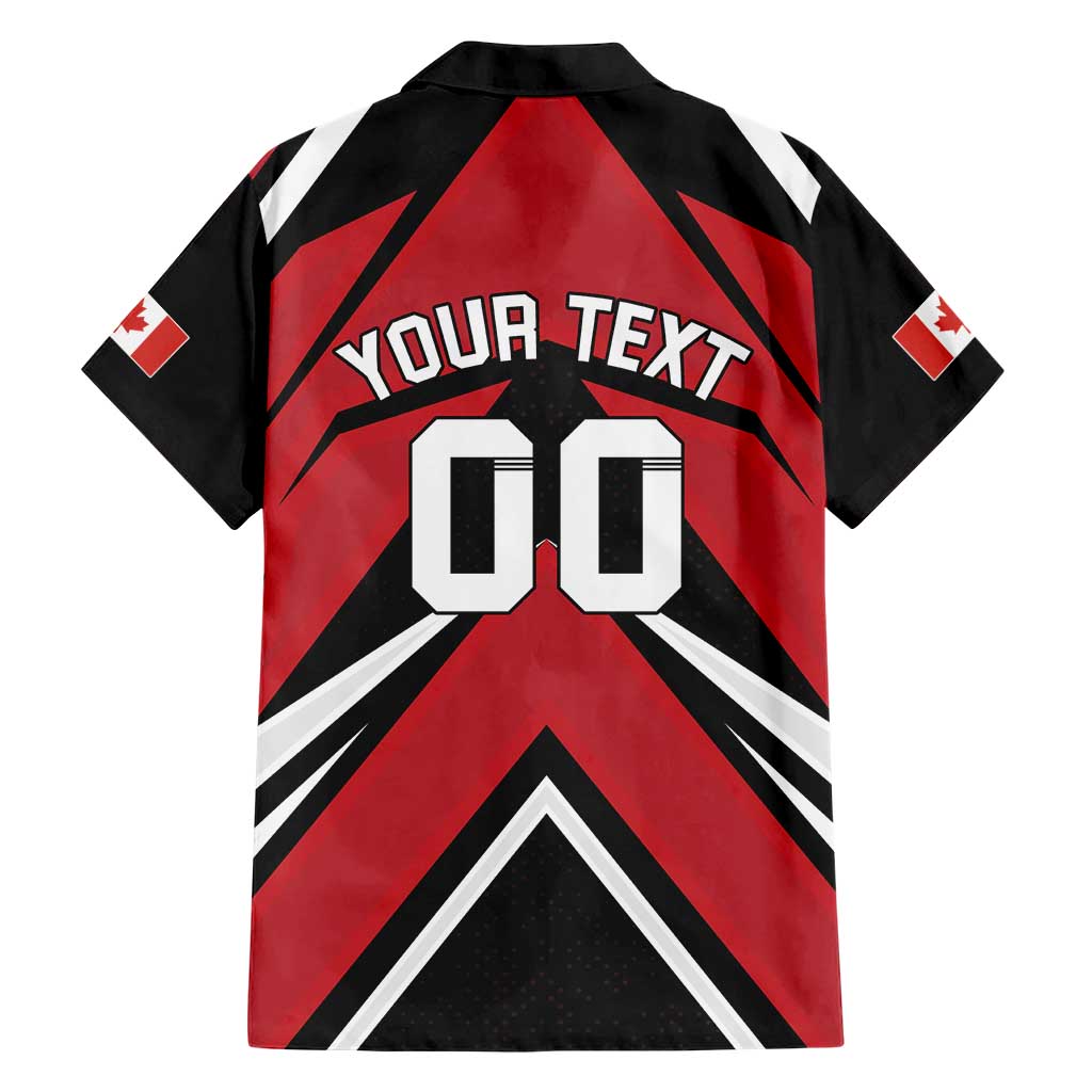 Custom Canada Hockey Hawaiian Shirt Black Bear Playing Ice Hockey