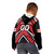 Custom Canada Hockey Kid Hoodie Black Bear Playing Ice Hockey