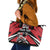 Custom Canada Hockey Leather Tote Bag Black Bear Playing Ice Hockey