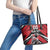 Custom Canada Hockey Leather Tote Bag Black Bear Playing Ice Hockey