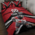 Custom Canada Hockey Quilt Bed Set Black Bear Playing Ice Hockey