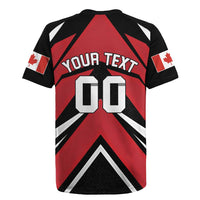 Custom Canada Hockey Rugby Jersey Black Bear Playing Ice Hockey