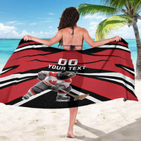 Custom Canada Hockey Sarong Black Bear Playing Ice Hockey