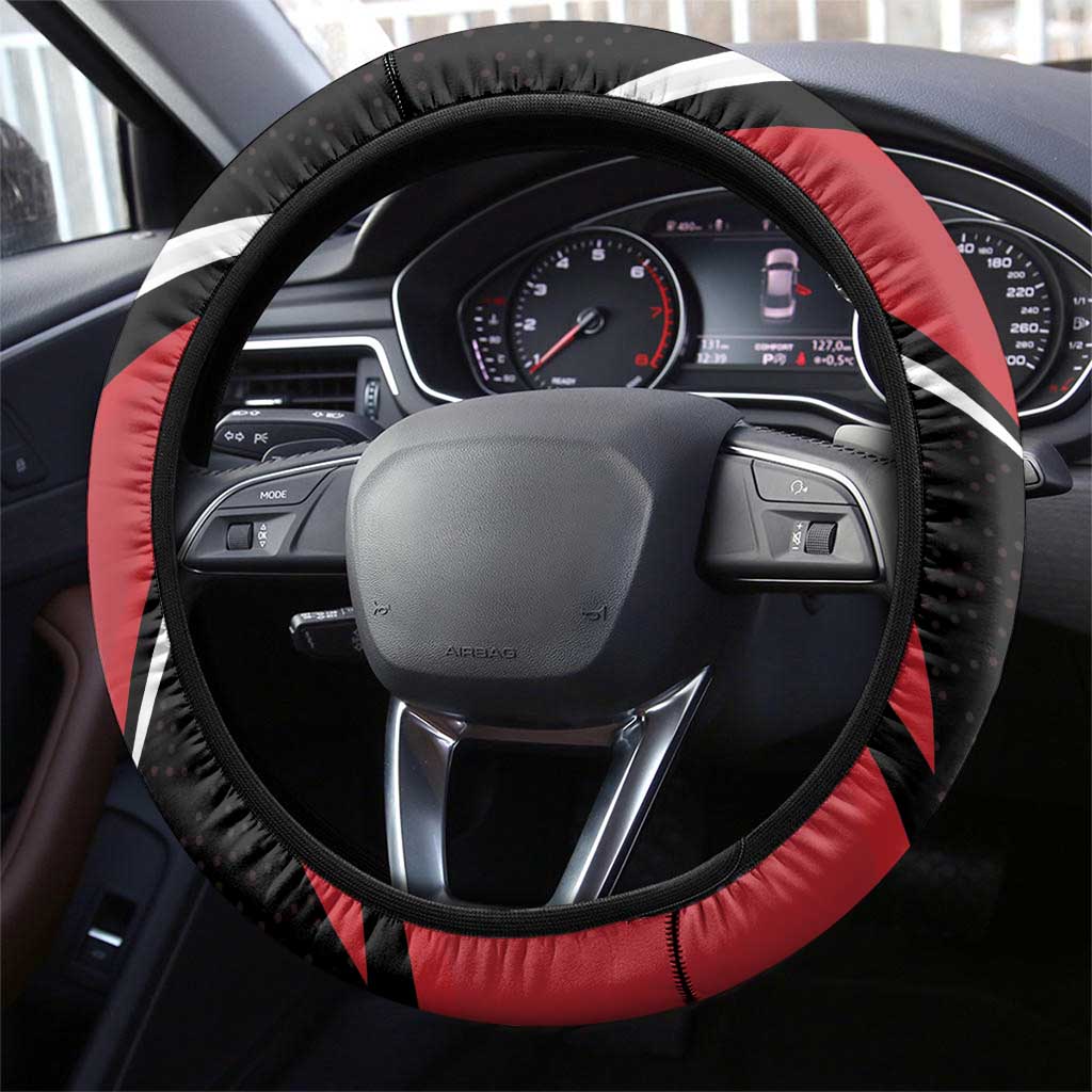 Canada Hockey Steering Wheel Cover Black Bear Playing Ice Hockey