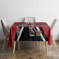 Custom Canada Hockey Tablecloth Black Bear Playing Ice Hockey