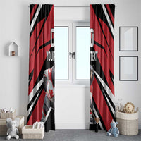 Custom Canada Hockey Window Curtain Black Bear Playing Ice Hockey
