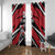 Custom Canada Hockey Window Curtain Black Bear Playing Ice Hockey