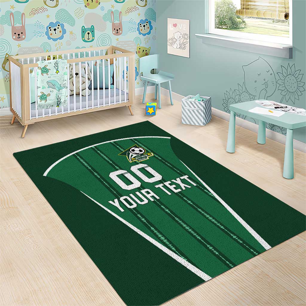 Custom Northern Ireland Football Area Rug Norn Iron Go Champions