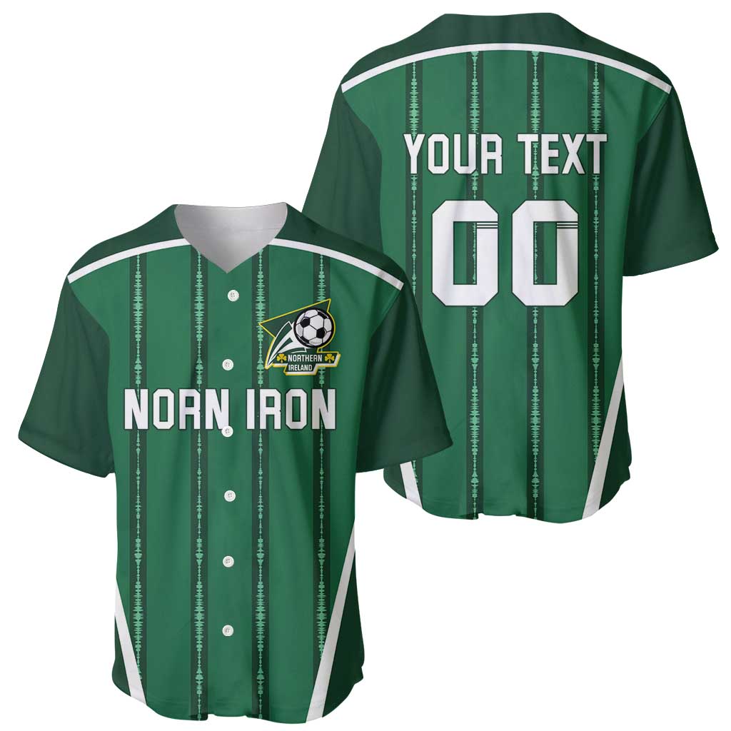 Custom Northern Ireland Football Baseball Jersey Norn Iron Go Champions