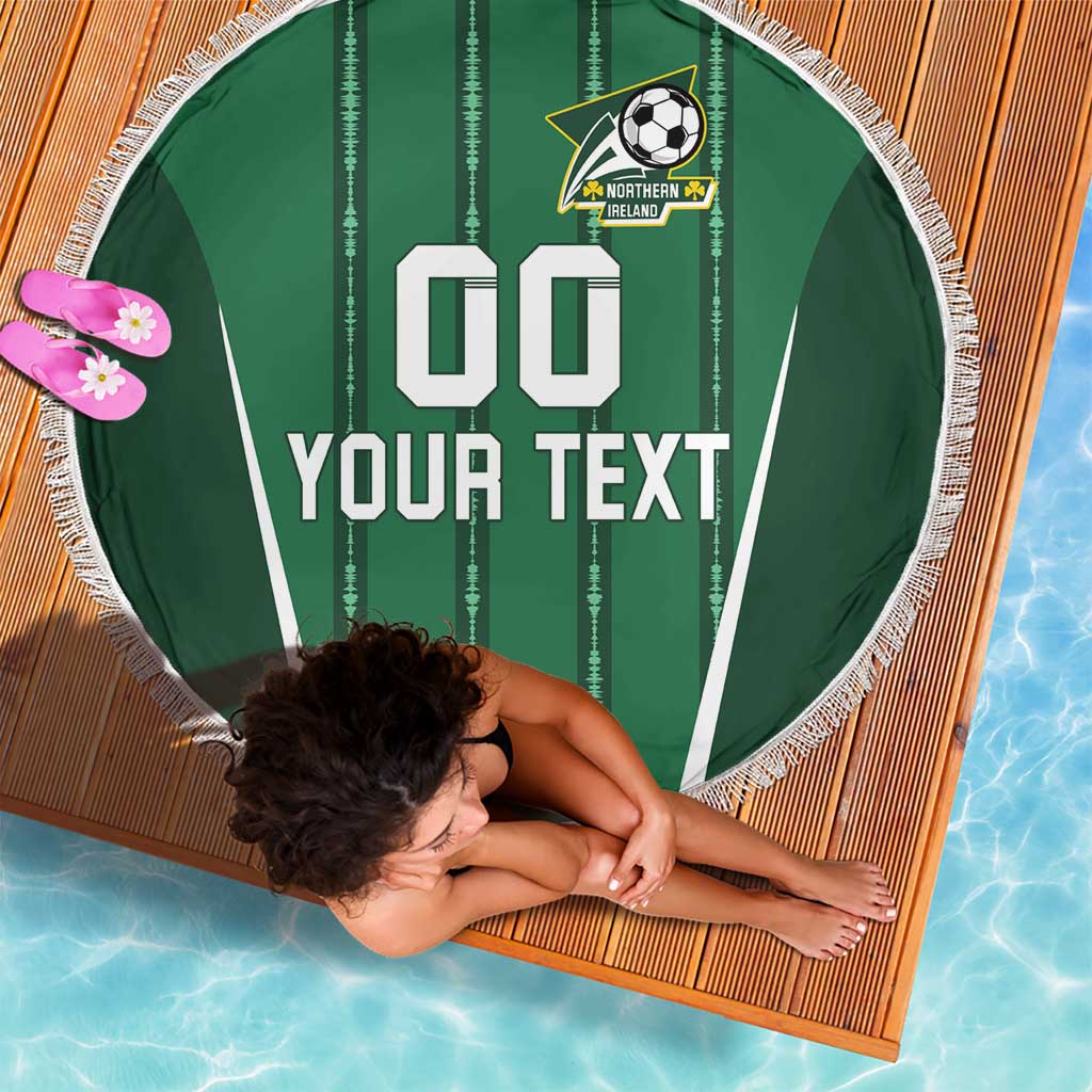 Custom Northern Ireland Football Beach Blanket Norn Iron Go Champions