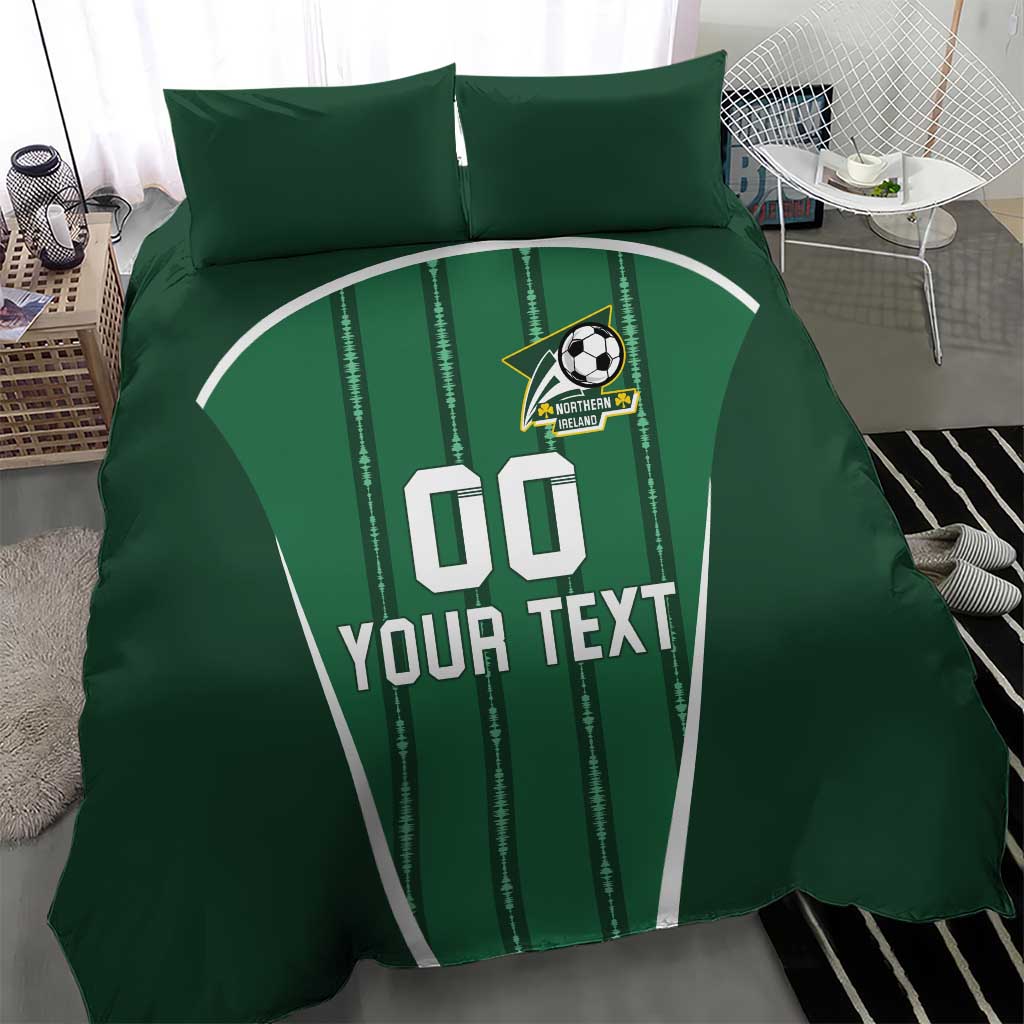 Custom Northern Ireland Football Bedding Set Norn Iron Go Champions