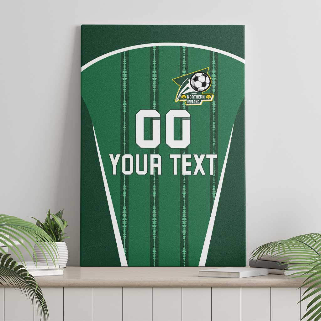 Custom Northern Ireland Football Canvas Wall Art Norn Iron Go Champions