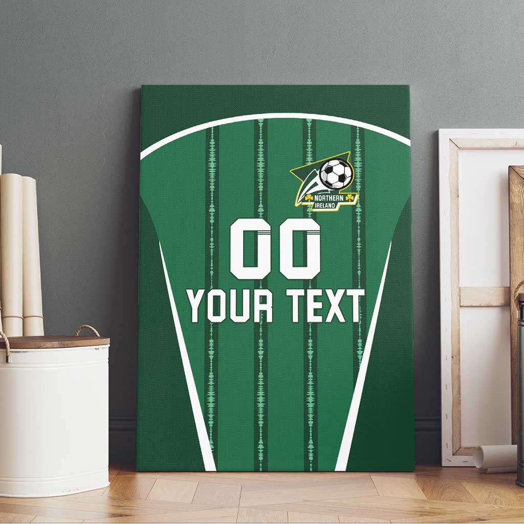 Custom Northern Ireland Football Canvas Wall Art Norn Iron Go Champions