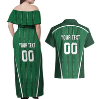Custom Northern Ireland Football Couples Matching Off Shoulder Maxi Dress and Hawaiian Shirt Norn Iron Go Champions