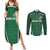 Custom Northern Ireland Football Couples Matching Summer Maxi Dress and Long Sleeve Button Shirt Norn Iron Go Champions