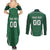 Custom Northern Ireland Football Couples Matching Summer Maxi Dress and Long Sleeve Button Shirt Norn Iron Go Champions