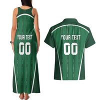 Custom Northern Ireland Football Couples Matching Tank Maxi Dress and Hawaiian Shirt Norn Iron Go Champions