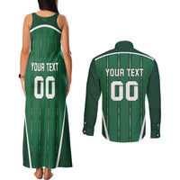 Custom Northern Ireland Football Couples Matching Tank Maxi Dress and Long Sleeve Button Shirt Norn Iron Go Champions