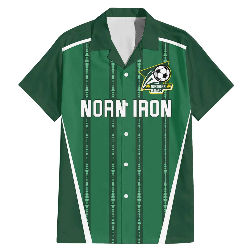 Custom Northern Ireland Football Family Matching Mermaid Dress and Hawaiian Shirt Norn Iron Go Champions