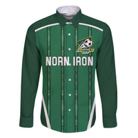 Custom Northern Ireland Football Family Matching Off The Shoulder Long Sleeve Dress and Hawaiian Shirt Norn Iron Go Champions