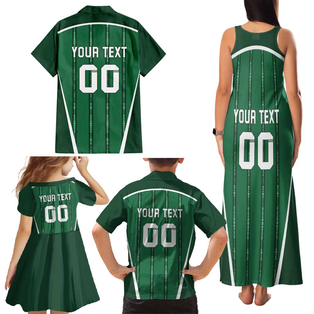 Custom Northern Ireland Football Family Matching Tank Maxi Dress and Hawaiian Shirt Norn Iron Go Champions