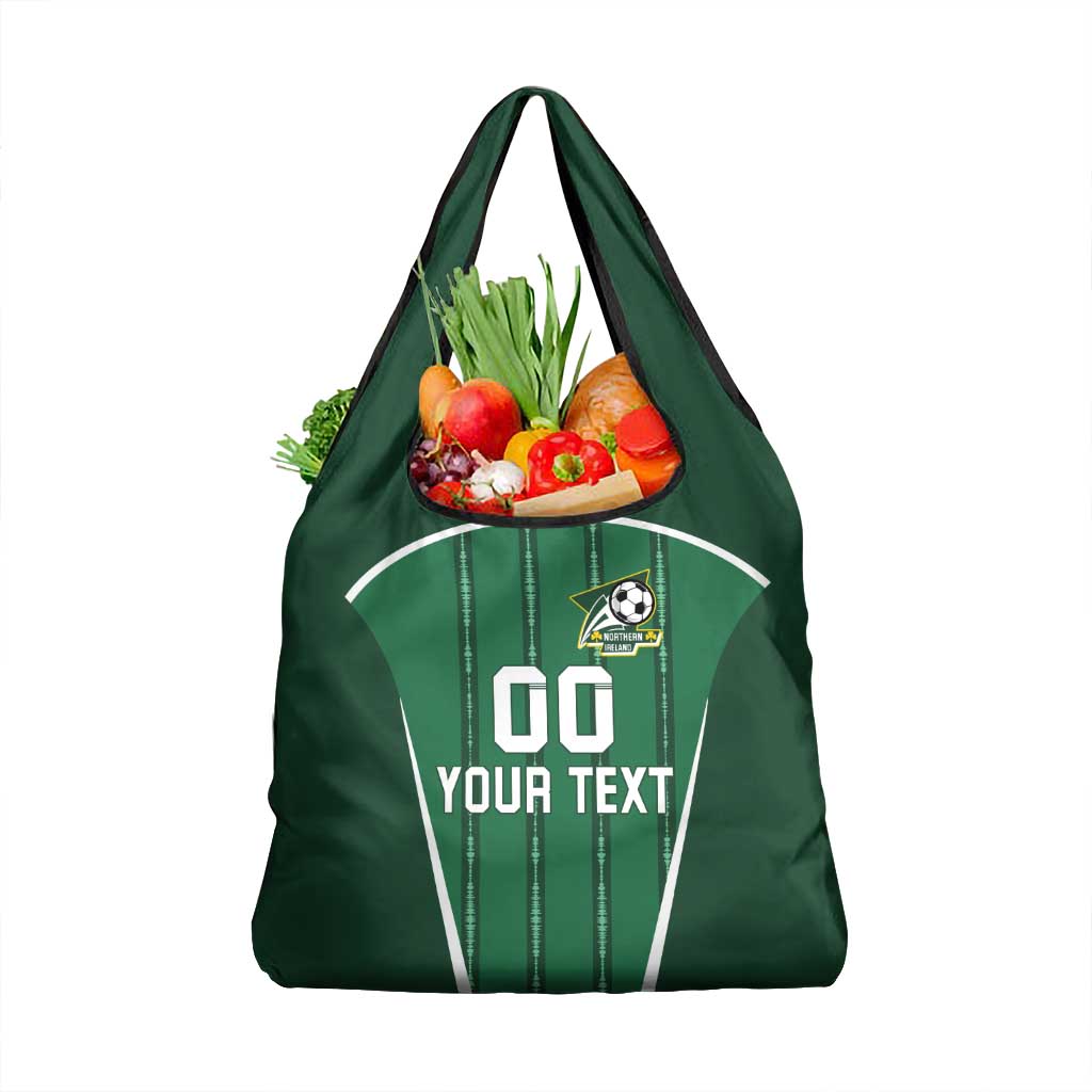 Custom Northern Ireland Football Grocery Bag Norn Iron Go Champions