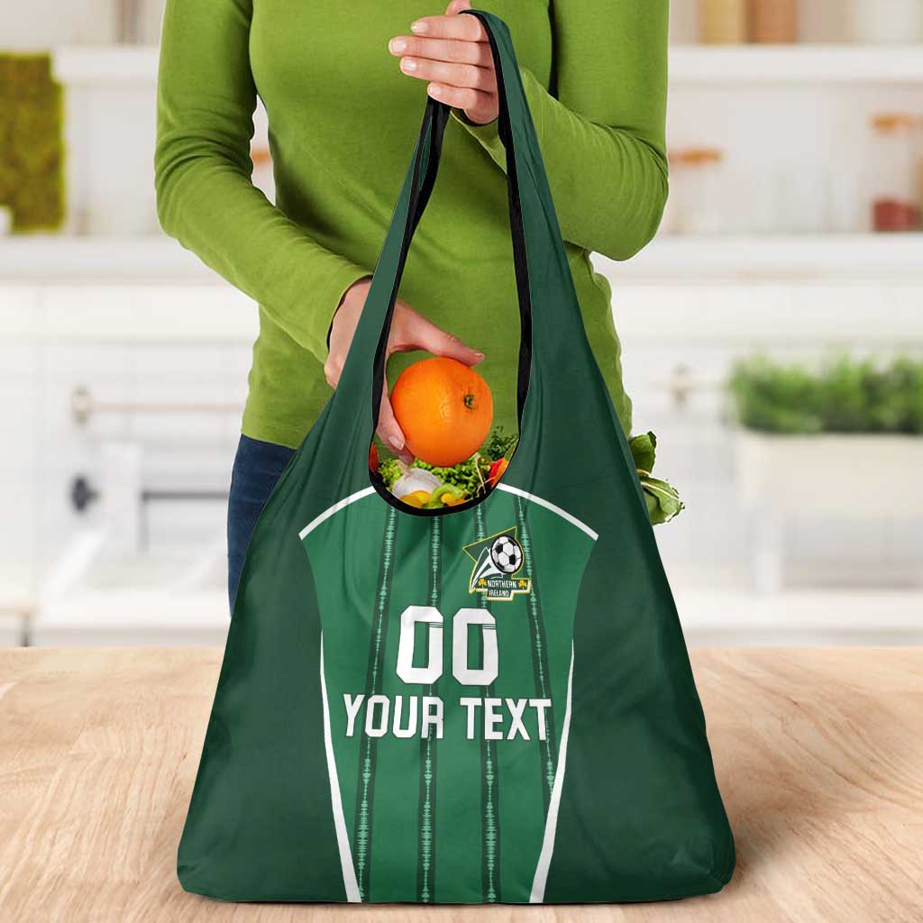Custom Northern Ireland Football Grocery Bag Norn Iron Go Champions