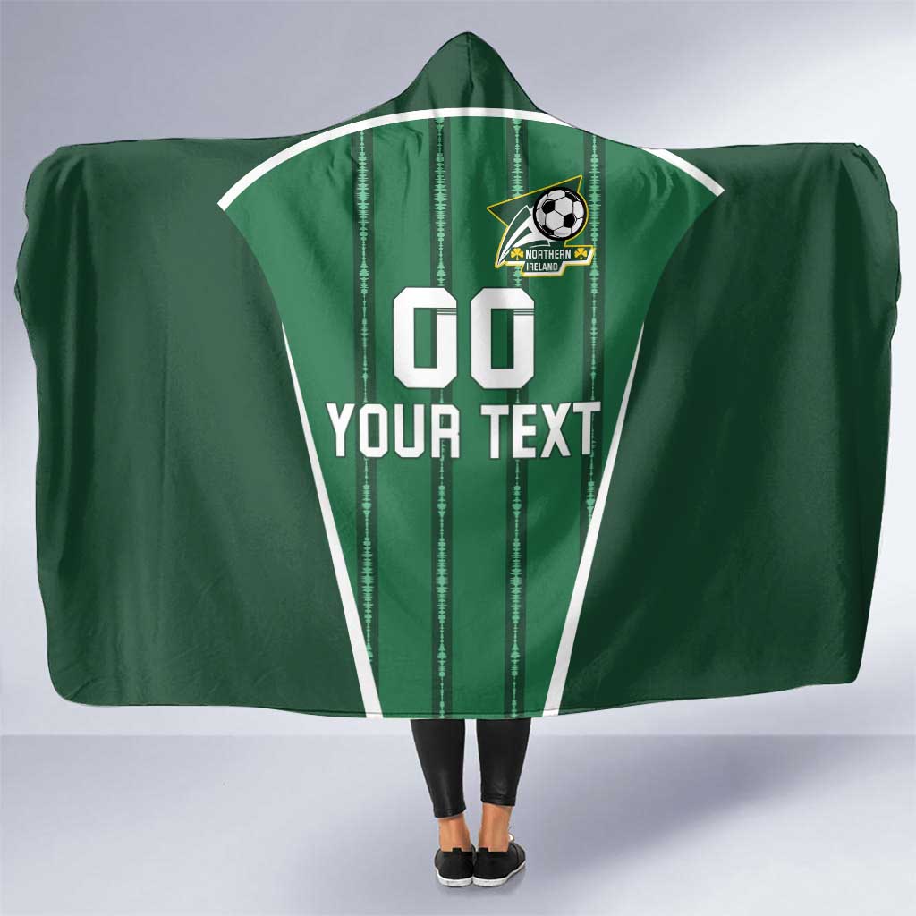 Custom Northern Ireland Football Hooded Blanket Norn Iron Go Champions
