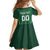 Custom Northern Ireland Football Kid Short Sleeve Dress Norn Iron Go Champions
