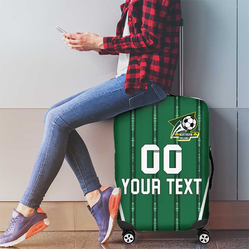 Custom Northern Ireland Football Luggage Cover Norn Iron Go Champions