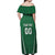 Custom Northern Ireland Football Off Shoulder Maxi Dress Norn Iron Go Champions