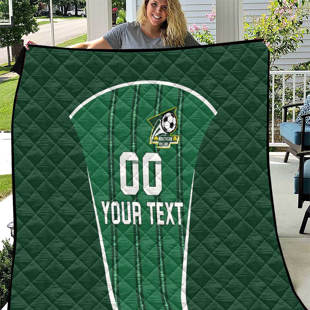 Custom Northern Ireland Football Quilt Norn Iron Go Champions