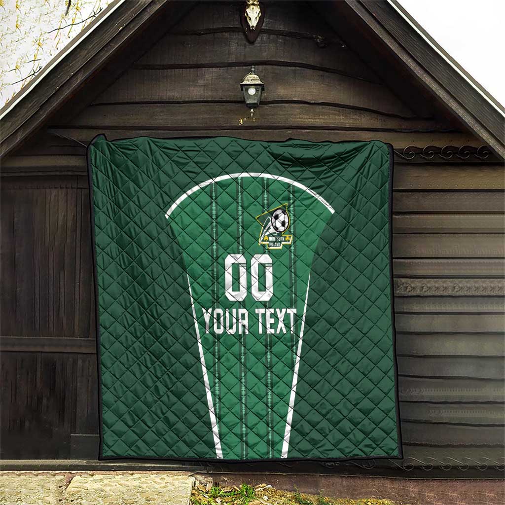 Custom Northern Ireland Football Quilt Norn Iron Go Champions