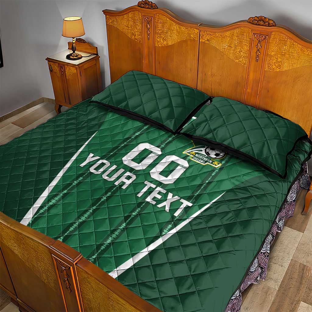 Custom Northern Ireland Football Quilt Bed Set Norn Iron Go Champions
