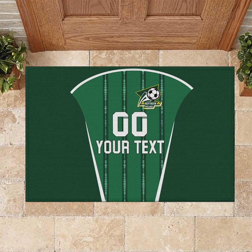 Custom Northern Ireland Football Rubber Doormat Norn Iron Go Champions