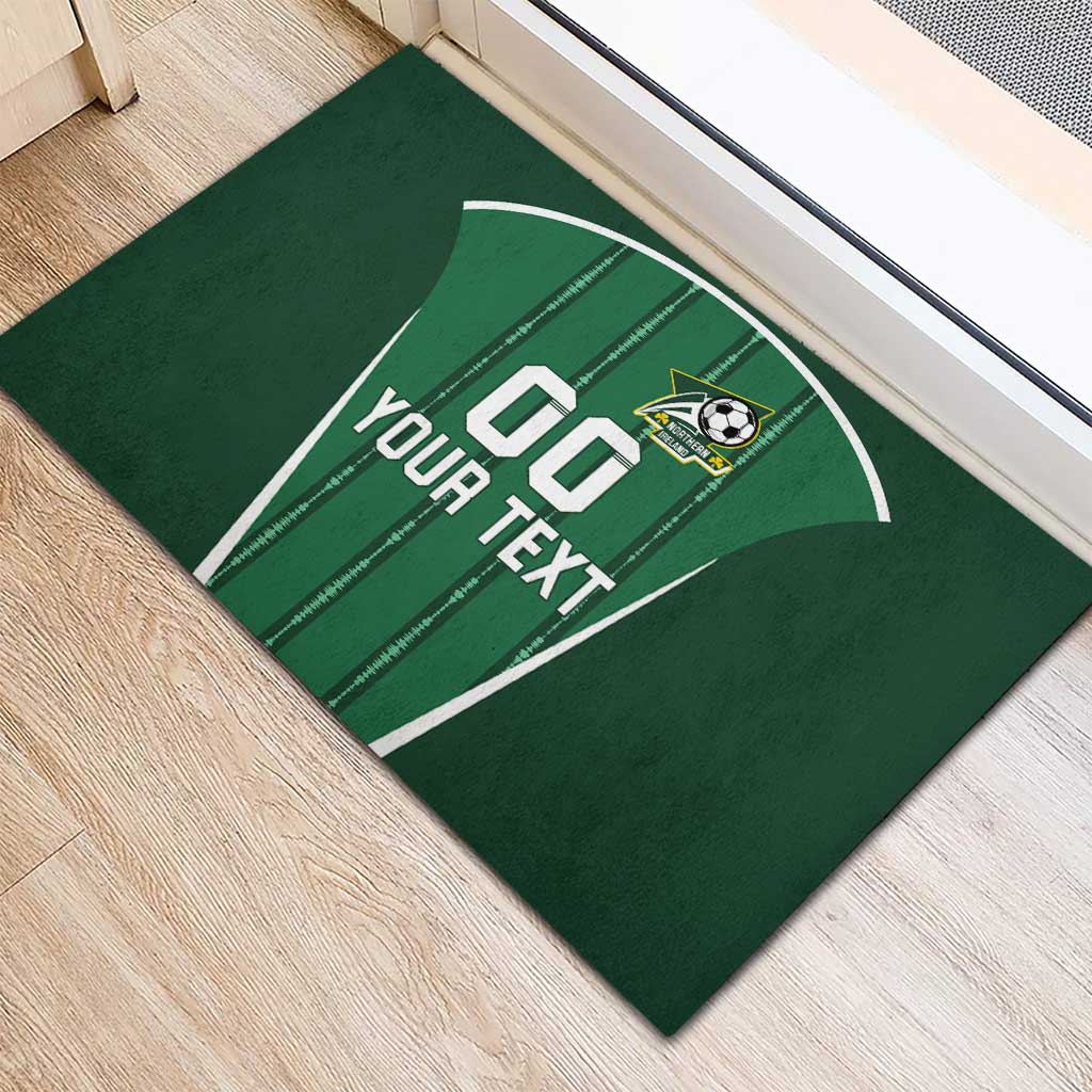 Custom Northern Ireland Football Rubber Doormat Norn Iron Go Champions