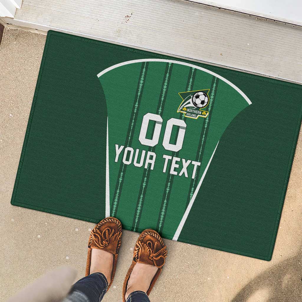 Custom Northern Ireland Football Rubber Doormat Norn Iron Go Champions
