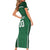 Custom Northern Ireland Football Short Sleeve Bodycon Dress Norn Iron Go Champions