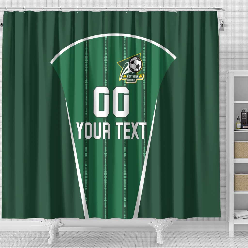Custom Northern Ireland Football Shower Curtain Norn Iron Go Champions