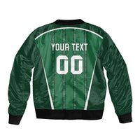 Custom Northern Ireland Football Sleeve Zip Bomber Jacket Norn Iron Go Champions