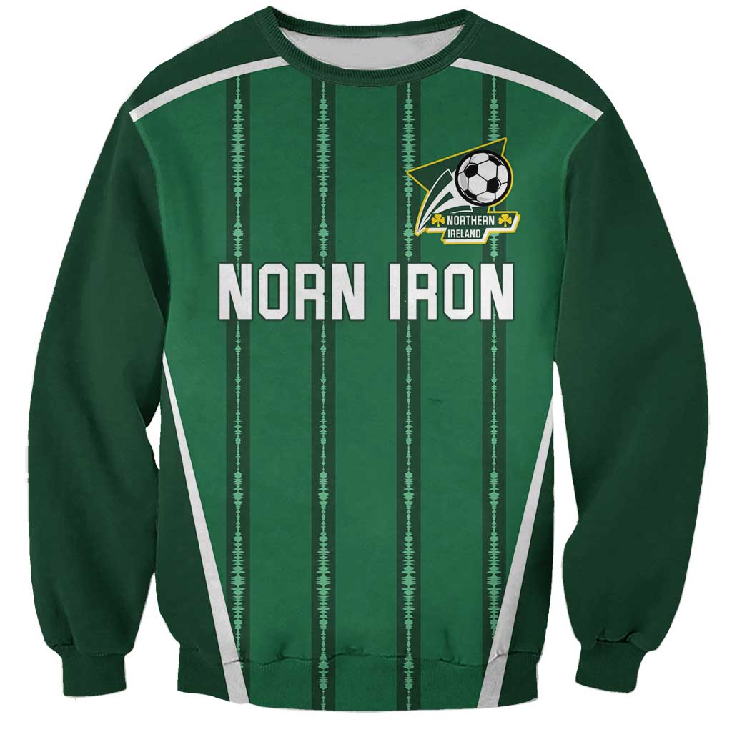 Custom Northern Ireland Football Sweatshirt Norn Iron Go Champions